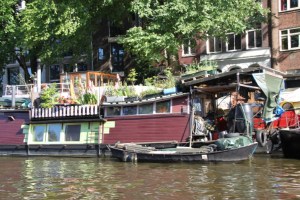 På kanaltur i Amsterdam