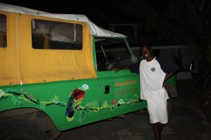 Taxi tilbake fra Chatham Bay til Clifton