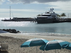 Megayacht i Port St. Charles, Barbados